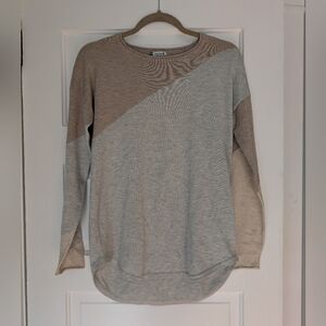 Smartwool Beige and Tan Long Sleeve Pullover Top Size S